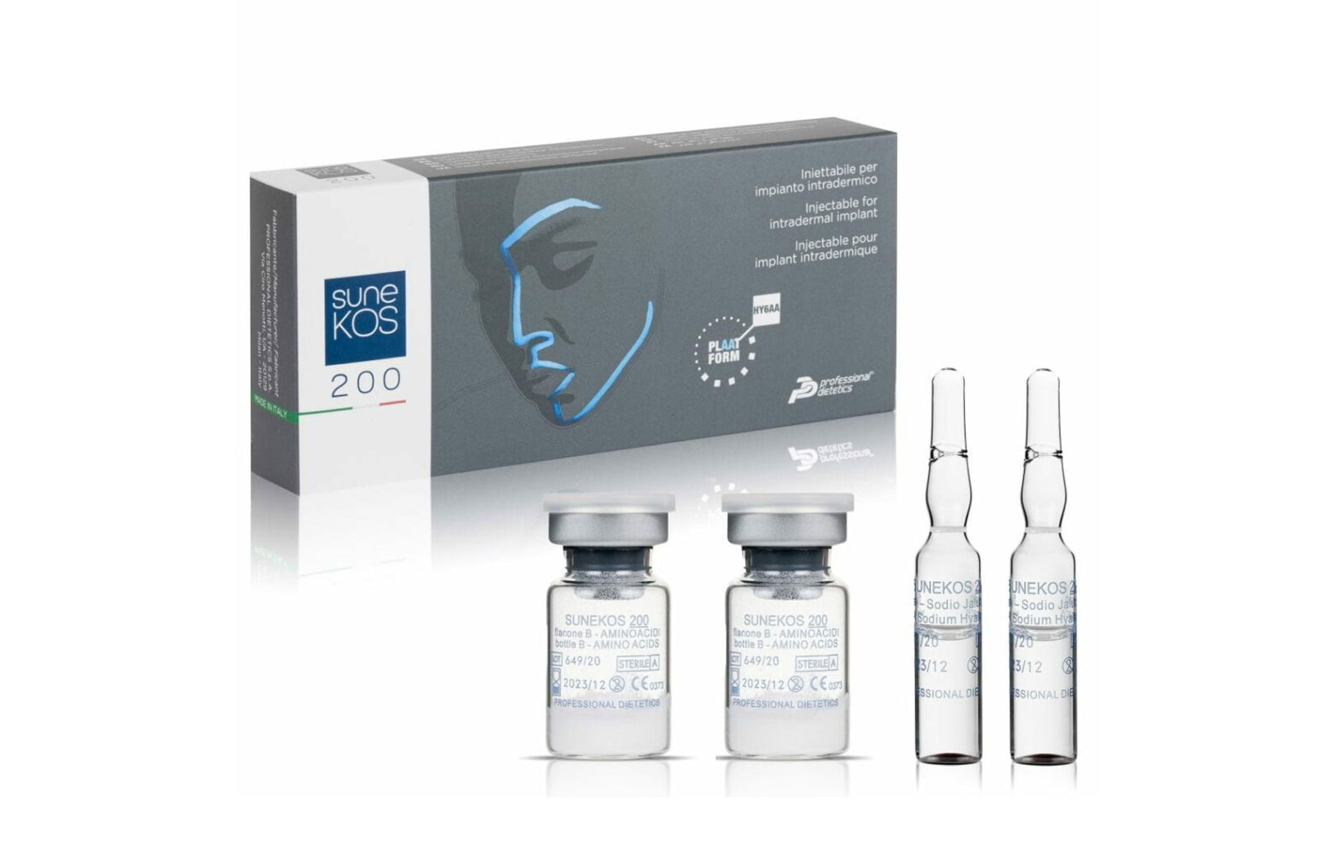 Image of what products are included in a sunekos treatment